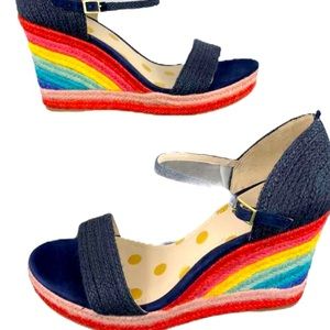 NWT Boden Rainbow Espadrilles size 38 - sold out everywhere